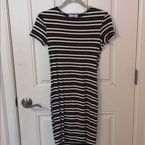 Zara striped mini dress